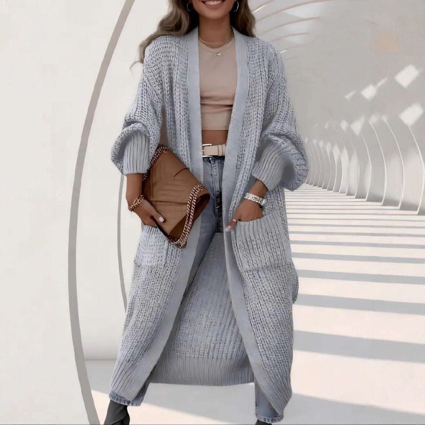 Abbraccio Cozy: Cardigan Over-Knit 2026