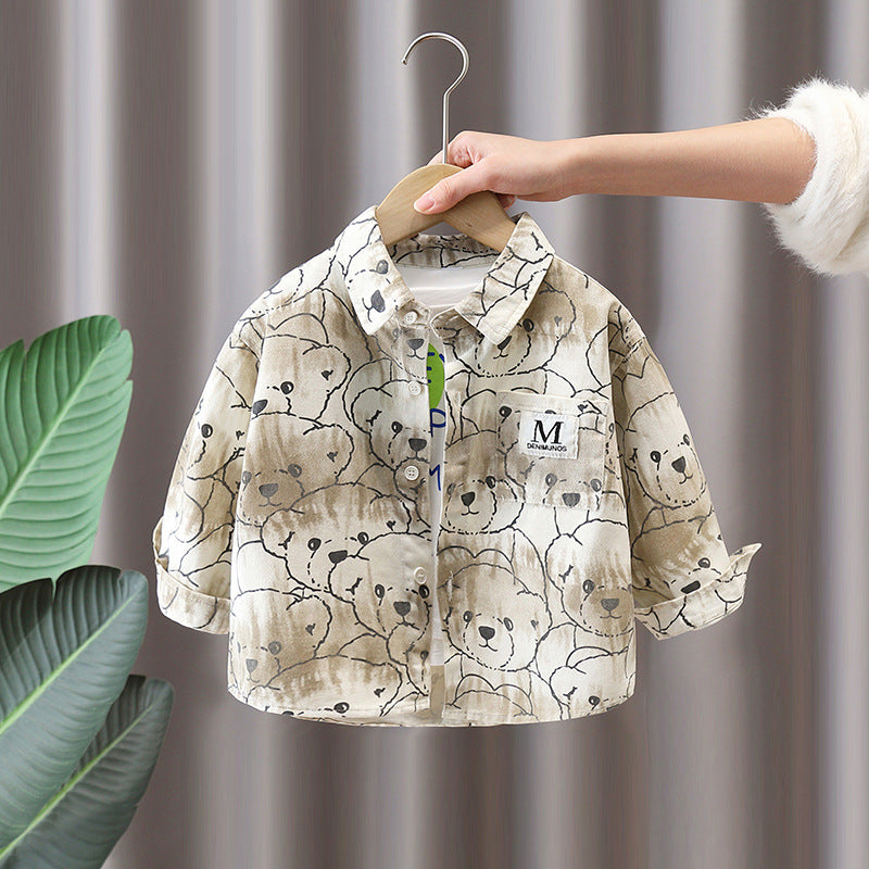 Camicia in Cotone all'80% con Taglio Lapel e Struttura Morbida