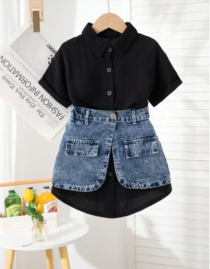 Gonna Petticoat in Fibra Acetata Soft-Denim con Silhouette Sweet & Cool