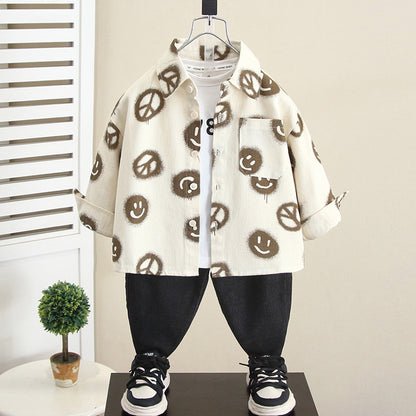 Giacca Media Lunghezza in Cotone con Design Zipper e Finitura Soft-Touch