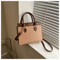 Borsa "Urban Simplicity" Vertical Square con Motivo Presbyopia e Chiusura Safe-Zip