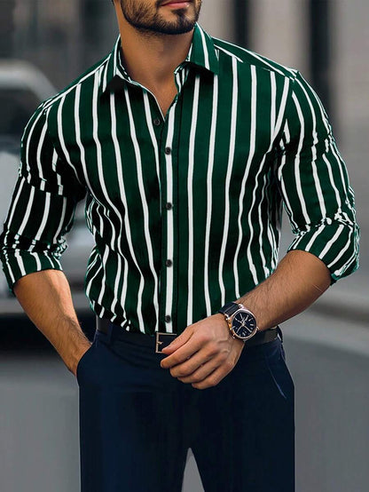 Camicia Striped Four-Way Stretch - Primavera/Autunno 2026