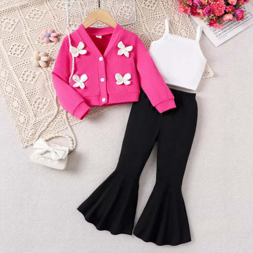 Completo Due Pezzi con Cardigan Monopetto e Pantaloni coordinati in Rayon Soft-Touch