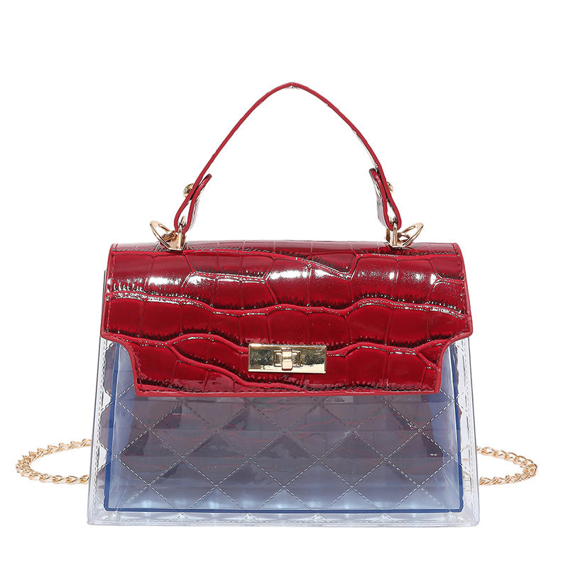 Borsa a Tracolla "Street Fashion" Horizontal Square con Dettagli Leopard e Ricamo Artigianale