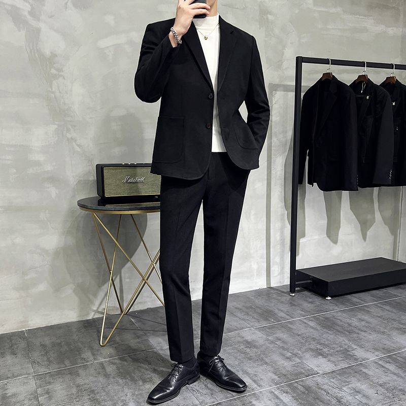 Completo Due Pezzi in Misto Viscosa con Struttura "British Style"