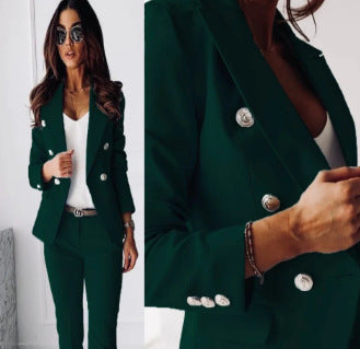 Completo Pantalone con Blazer a Tasche Applicate
