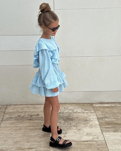 Completo Due Pezzi Unisex in Puro Lino con Giacca Monopetto e Gonna Coordinata