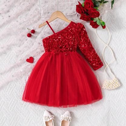 Abito a Sospensorio in Tessuto Mesh con Silhouette Princess e Finitura Light-Luxury