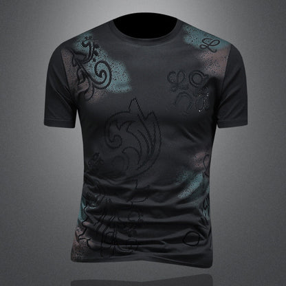 T-Shirt "Urban Core" Slim Fit in Cotone Premium con Grafica Lettering Minimal