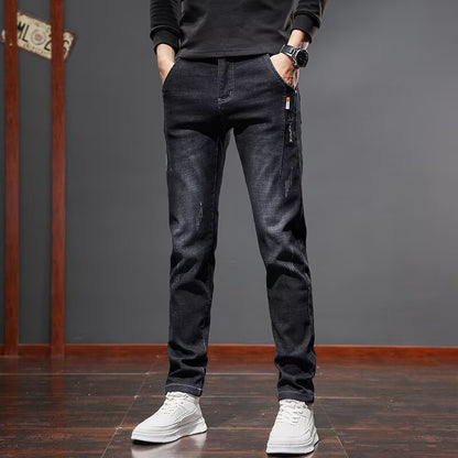 Jeans Slim Fit con Finitura Micro-Bounce e Dettagli Printed