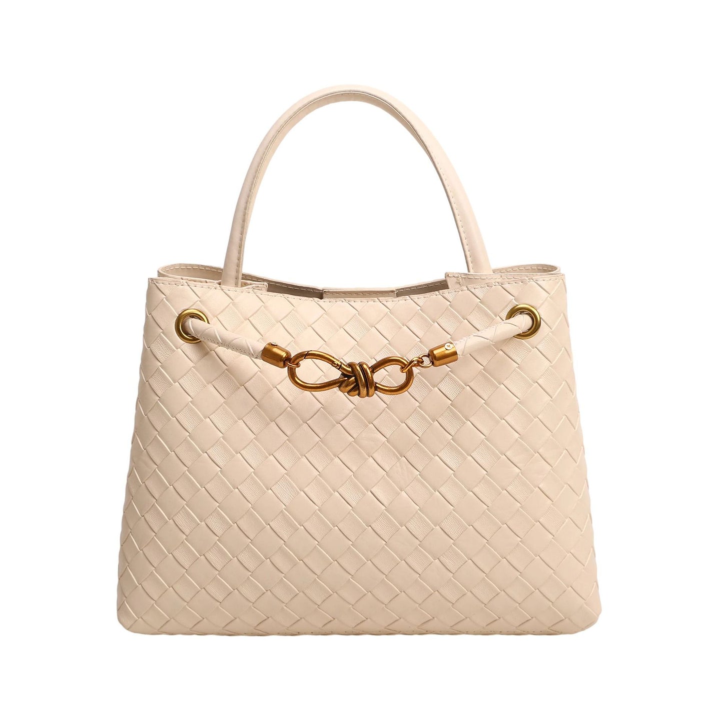 Shoulder Bag "Urban Minimalism" con Trama Weaving e Chiusura Magnetica