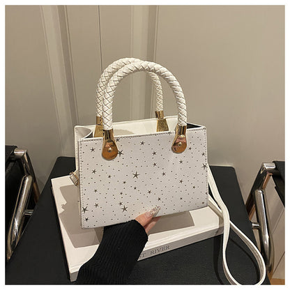 Borsa "Urban Simplicity" Horizontal Square con Chiusura Safe-Zip e Finiture Stitching
