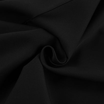 Wide Leg Pants "Temperament Commuting" con Dettagli Pleats e Vita Alta