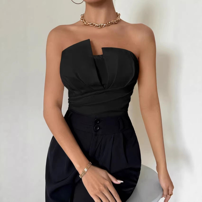 Jumpsuit "Street Fashionista" Sleeveless con Taglio Three-Quarter e Tessuto Woven