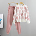Completo Casual Pantalone Beaded Knit Suit