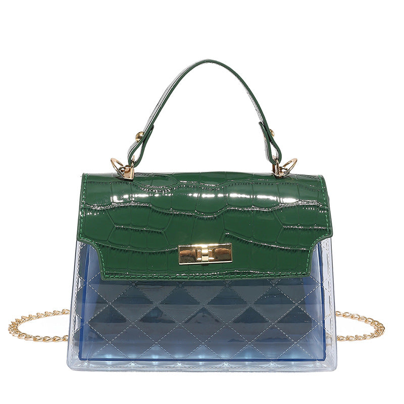 Borsa a Tracolla "Street Fashion" Horizontal Square con Dettagli Leopard e Ricamo Artigianale