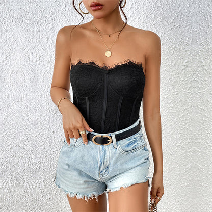 Jumpsuit "British Wind" Sleeveless con Taglio Three-Point e Dettagli Stitching