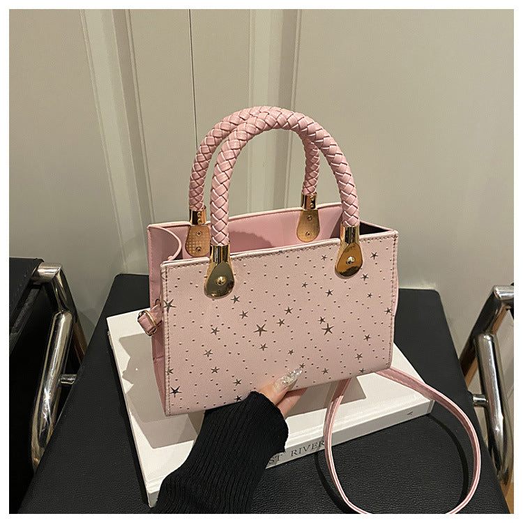 Borsa "Urban Simplicity" Horizontal Square con Chiusura Safe-Zip e Finiture Stitching