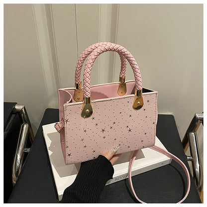 Borsa "Urban Simplicity" Horizontal Square con Chiusura Safe-Zip e Finiture Stitching