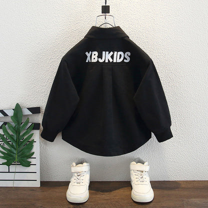 Camicia in Cotone Premium al 90% con Polsini in Maglia e Finitura Soft-Touch