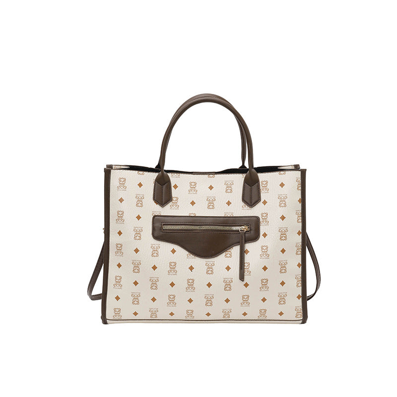 Borsa a Tracolla "Street Fashion" Color Block con Doppia Tracolla e Chiusura Safe-Zip