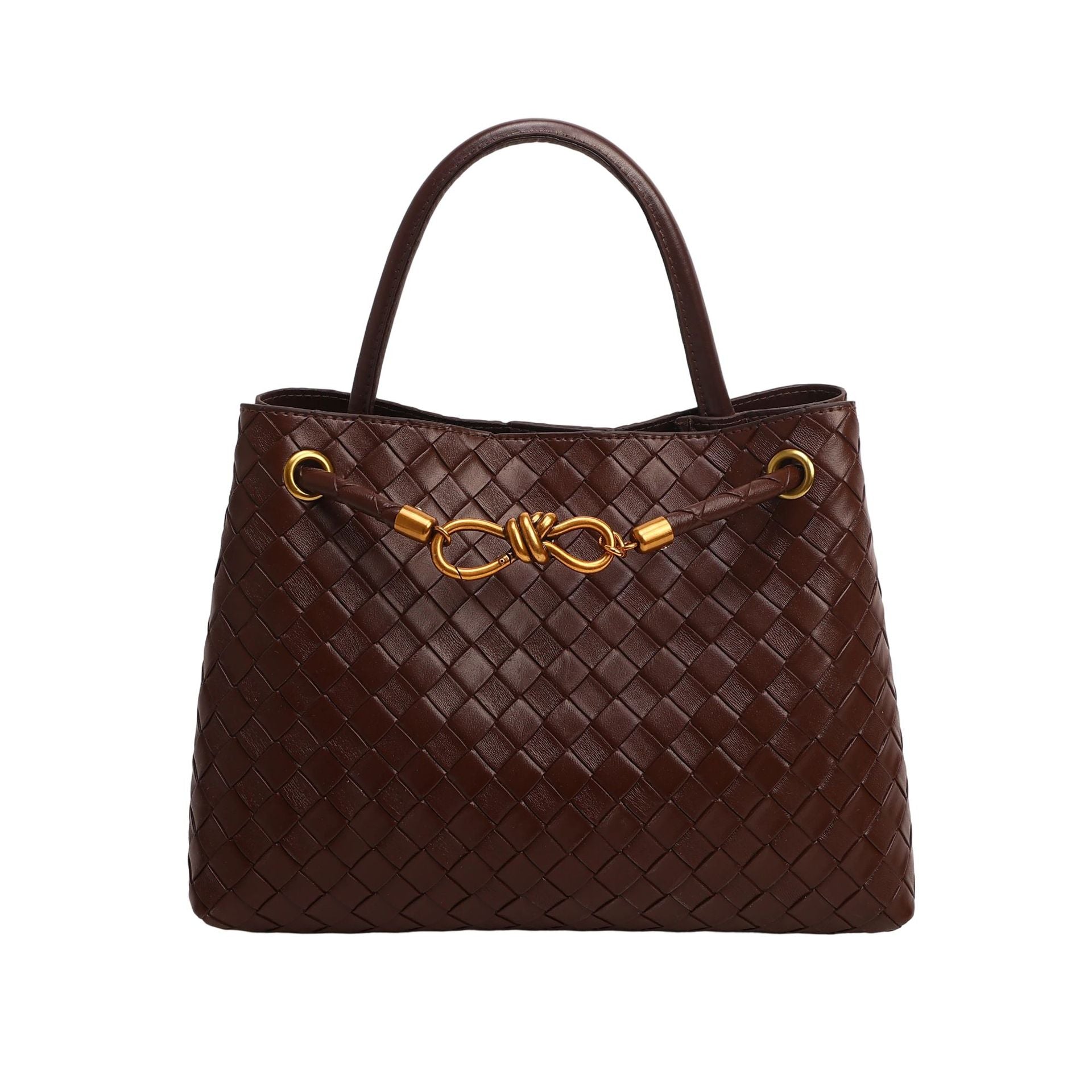 Shoulder Bag "Urban Minimalism" con Trama Weaving e Chiusura Magnetica