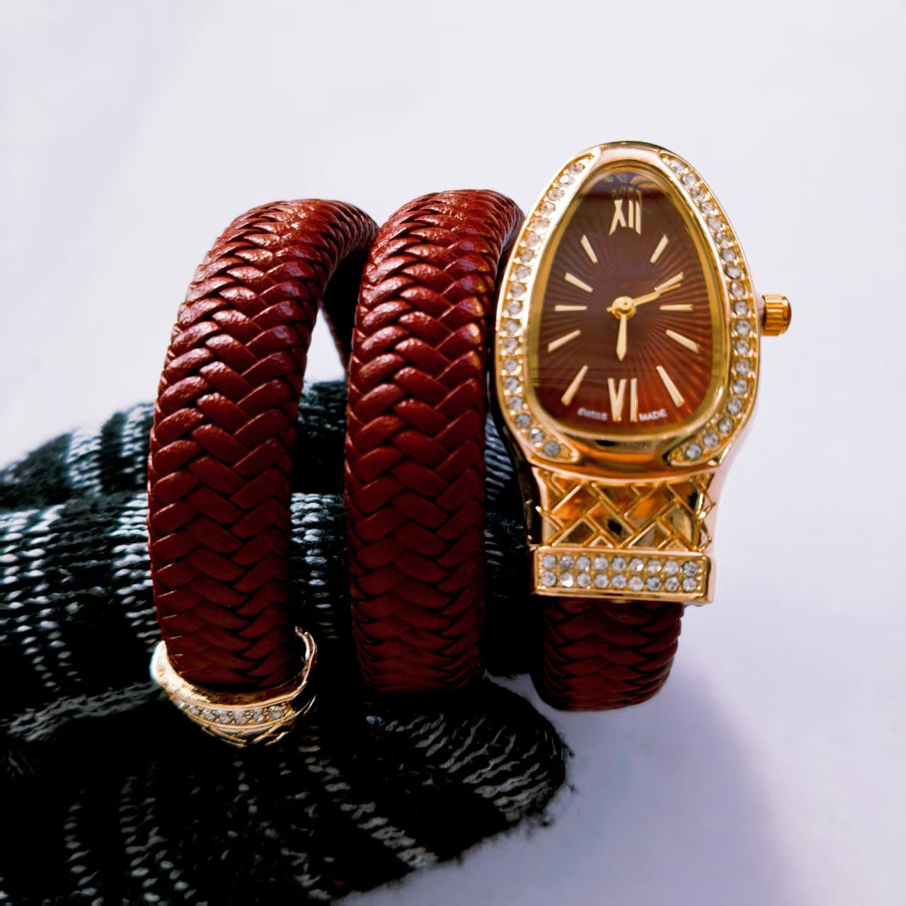Orologio Gioiello Wrap Snake Rhombus