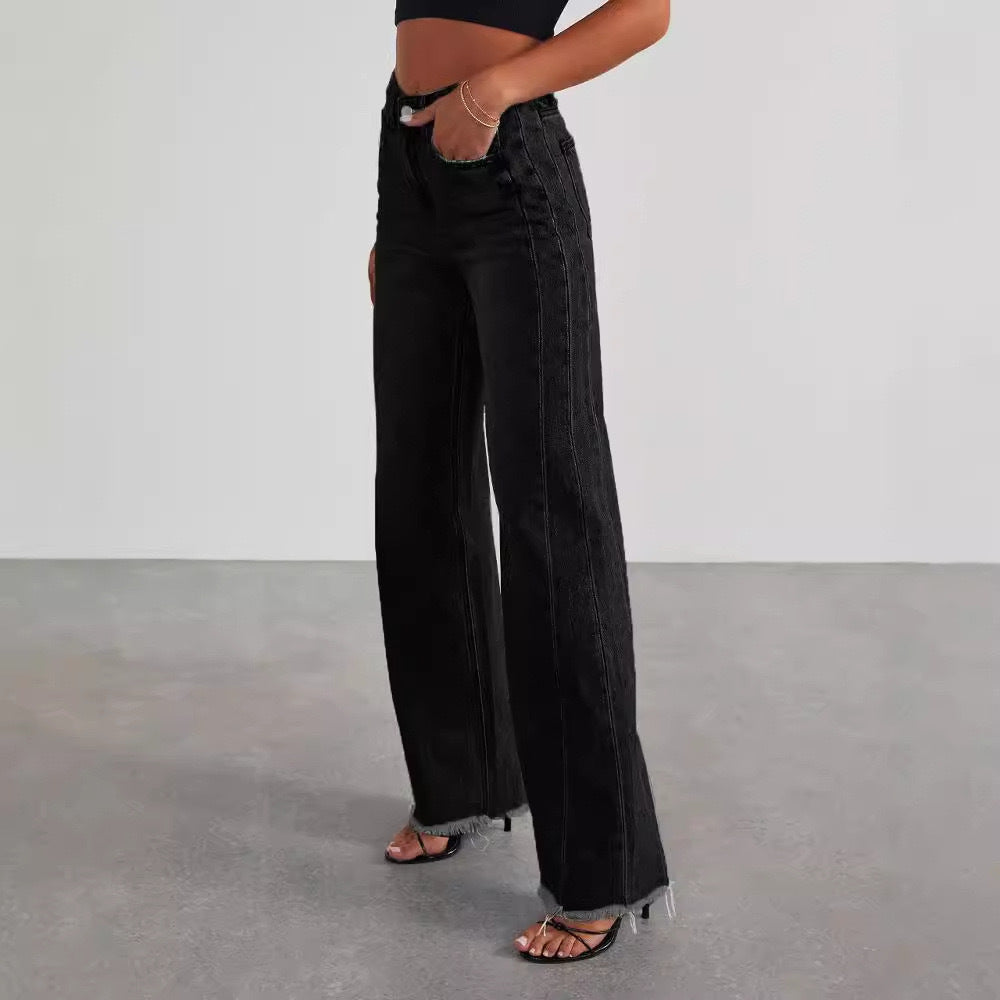 Washed Wide-Leg: Loose Casual Straight Denim 2026