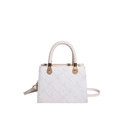 Borsa "Fresh & Sweet" Horizontal Square con Tasca 3D e Finiture Stitching