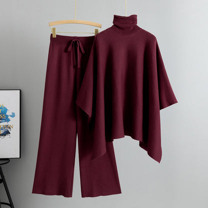 Completo Casual Pantalone Knit Splicing Tassels