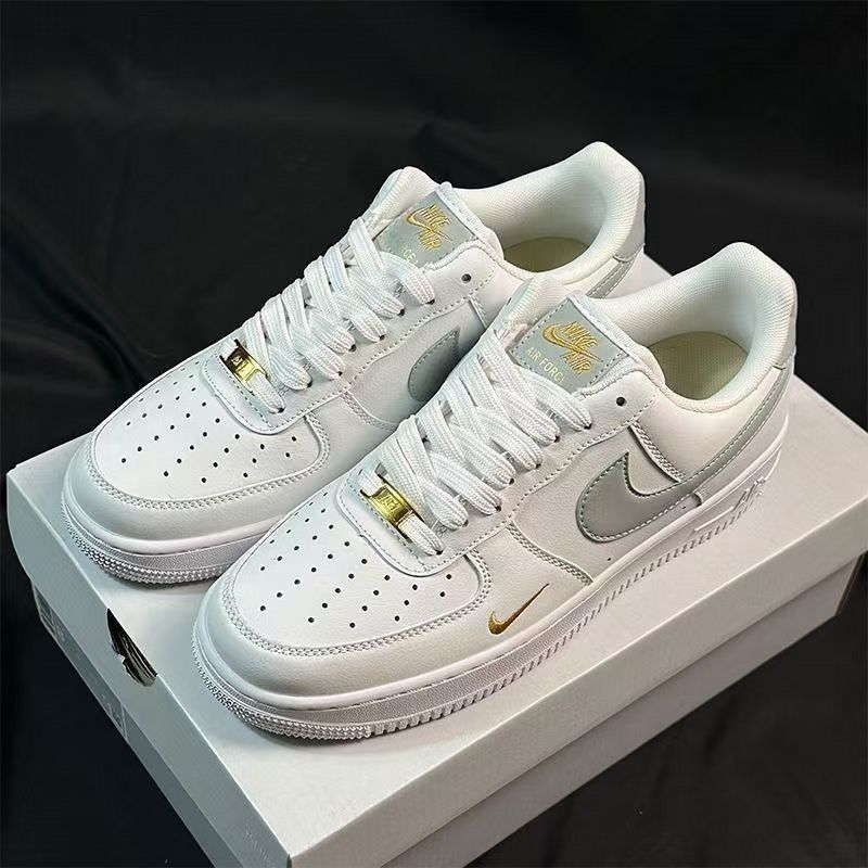 AF1 - Mung Bean Gray Gold Hook Air Force - Friction Squeak