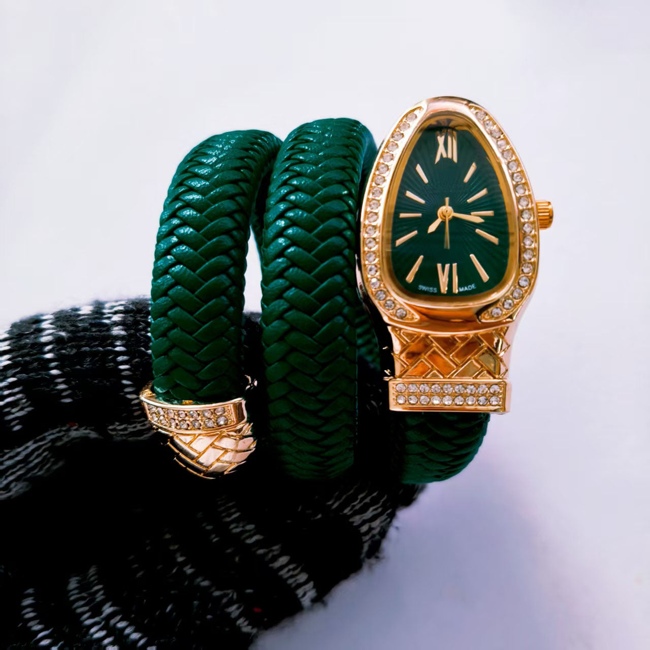 Orologio Gioiello Wrap Snake Rhombus