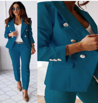 Completo Pantalone con Blazer a Tasche Applicate