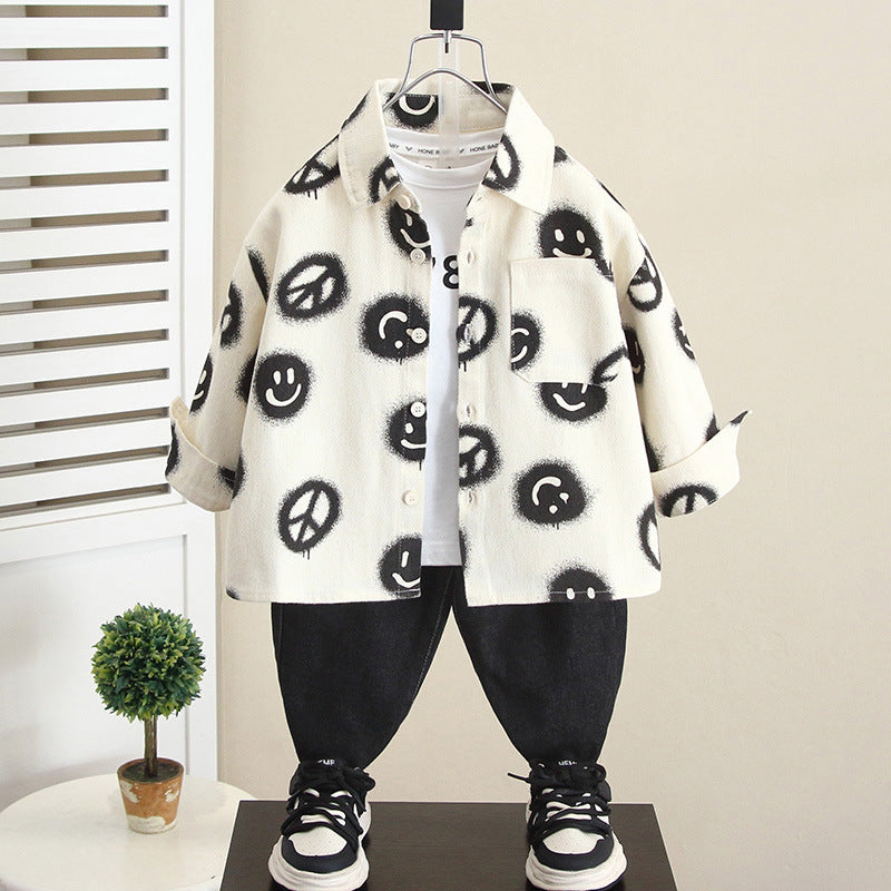 Giacca Media Lunghezza in Cotone con Design Zipper e Finitura Soft-Touch