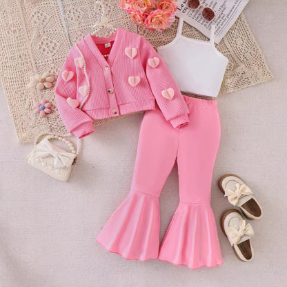 Completo Due Pezzi con Cardigan Monopetto e Pantaloni coordinati in Rayon Soft-Touch