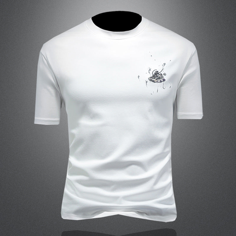 T-Shirt "Graphic Energy" Slim Fit con Design Cartoon e Tessuto Tecnico Traspirante