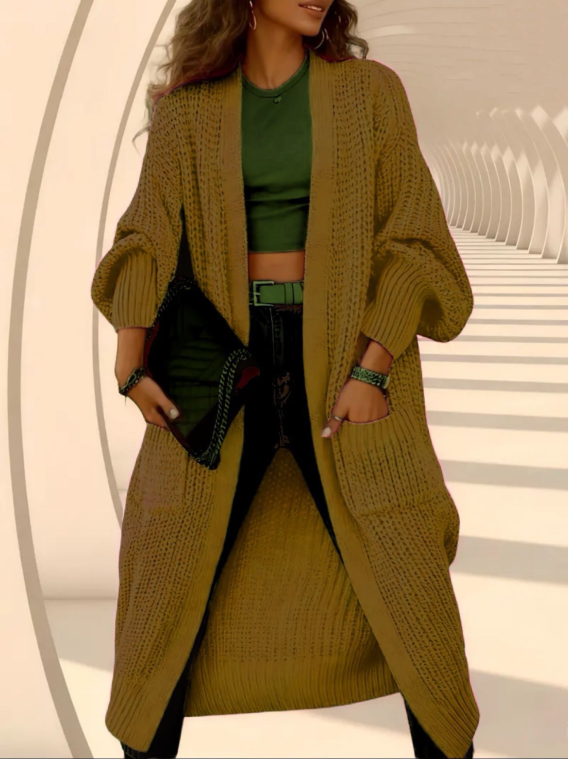 Abbraccio Cozy: Cardigan Over-Knit 2026