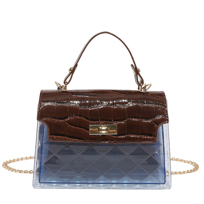 Borsa a Tracolla "Street Fashion" Horizontal Square con Dettagli Leopard e Ricamo Artigianale