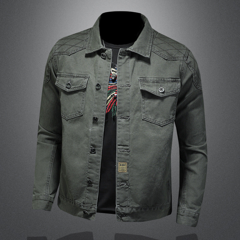 Jacket "Urban Shield" Slim Fit con Design Multi-Pocket e Finitura Antivento