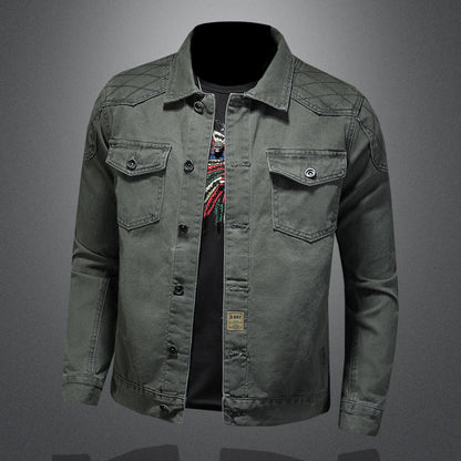 Jacket "Urban Shield" Slim Fit con Design Multi-Pocket e Finitura Antivento