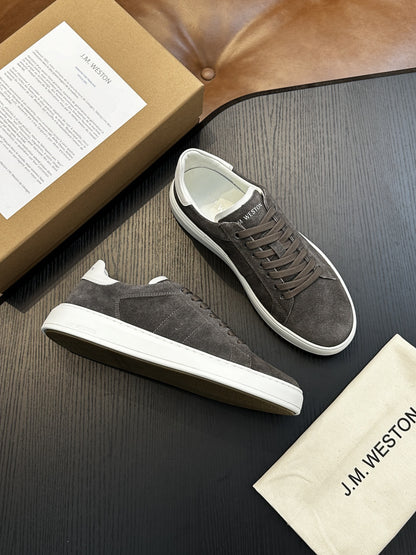 Calzatura Casual in Primo Fiore con Sistema Shock-Absorption e Design Front-Tie