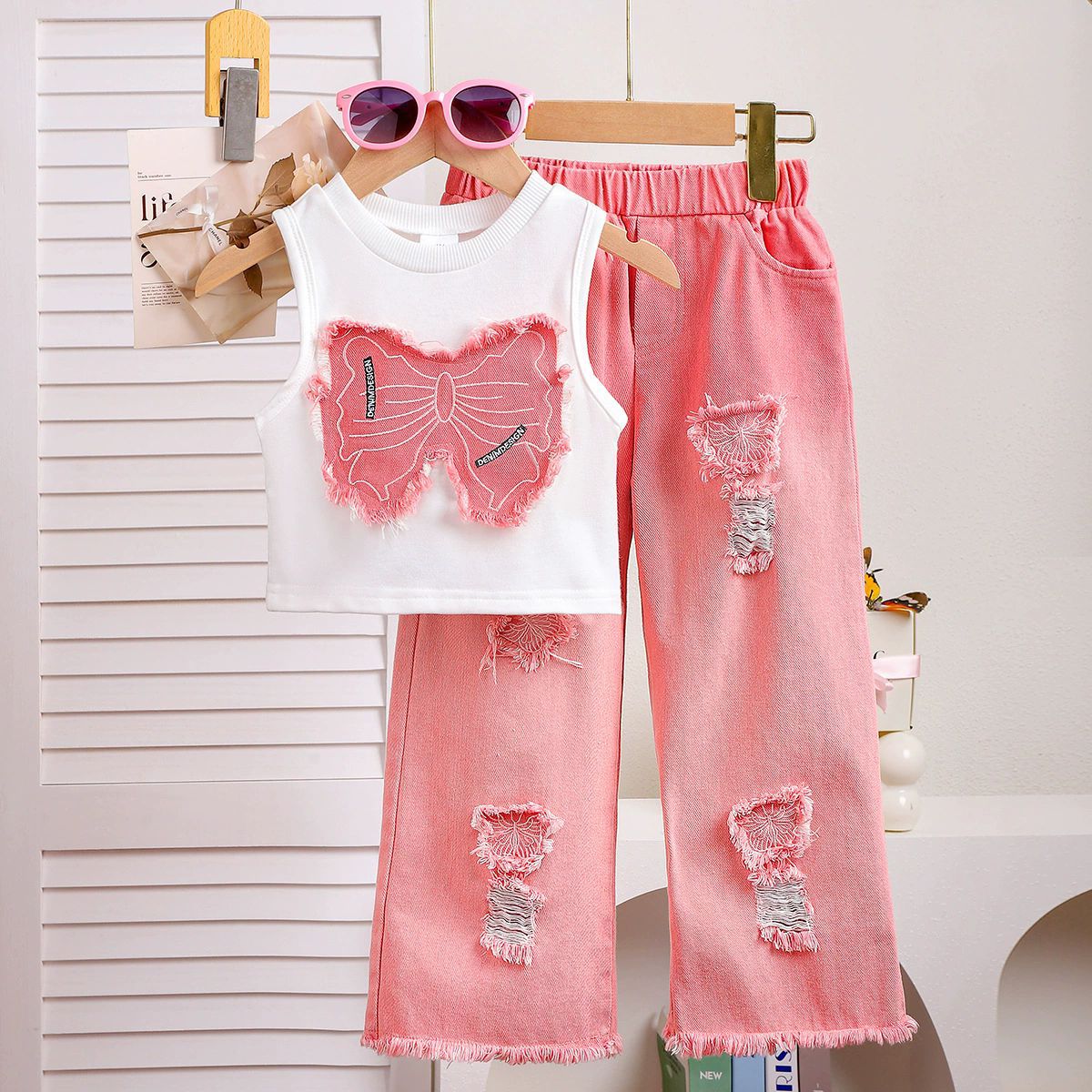 Completo Due Pezzi in Tessuto Cowboy con Lavaggio agli Enzimi e Silhouette Trendy