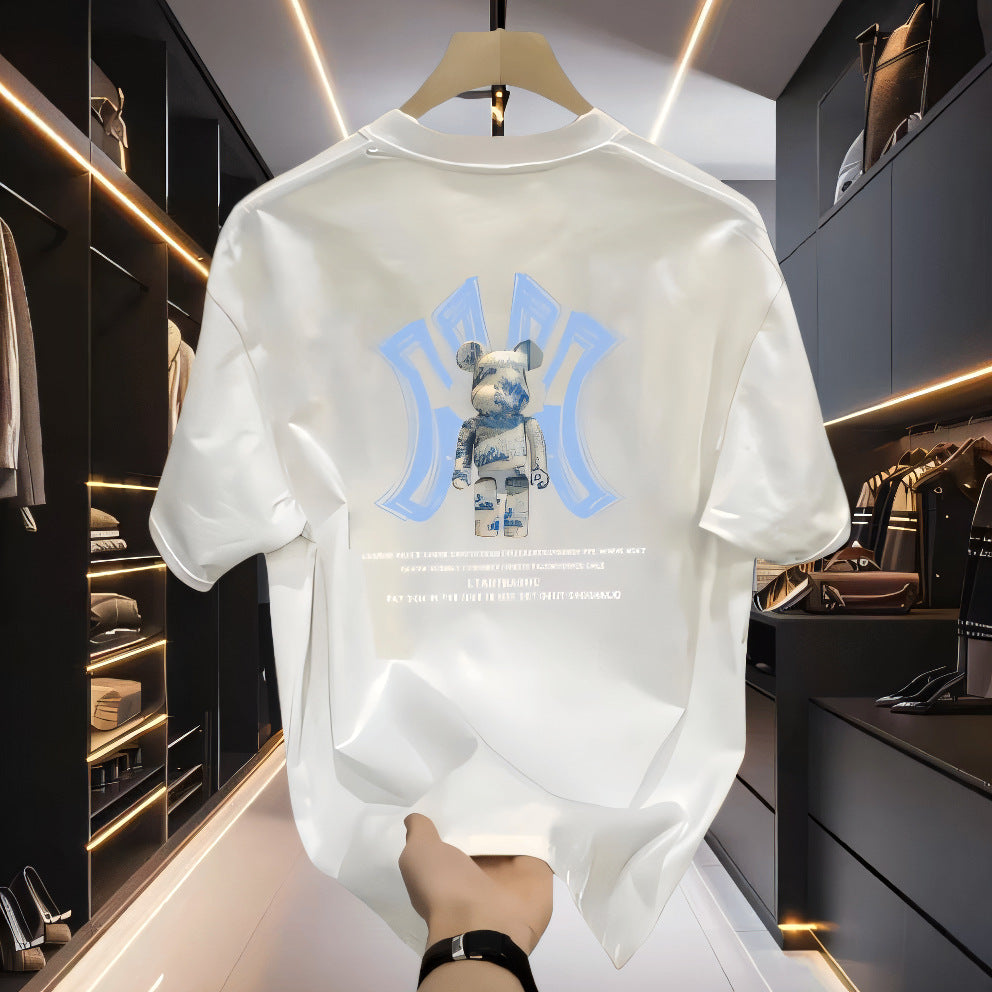 T-Shirt "Violent Bear" Korean Straight - Estate 2026