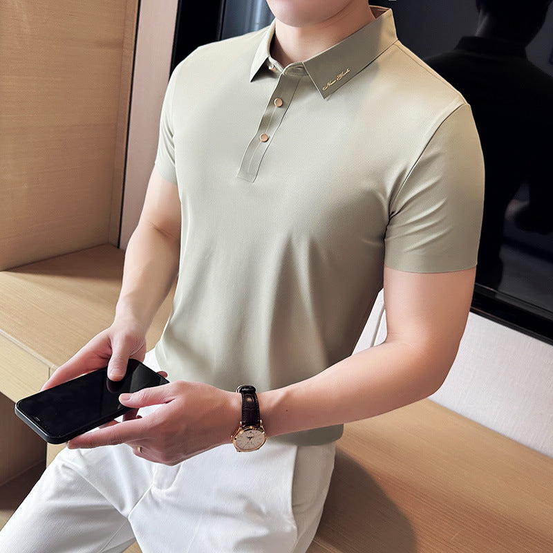 Polo "Metropolitan Essential" Slim Fit in Cotone Traspirante e Finitura No-Iron