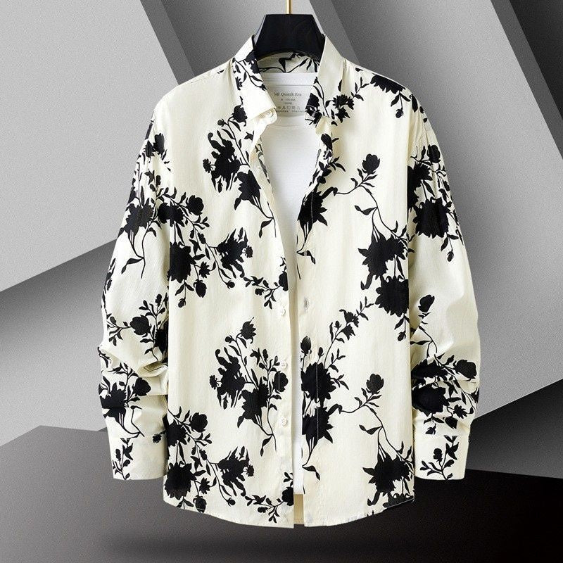Camicia Slim-Fit Flower Print