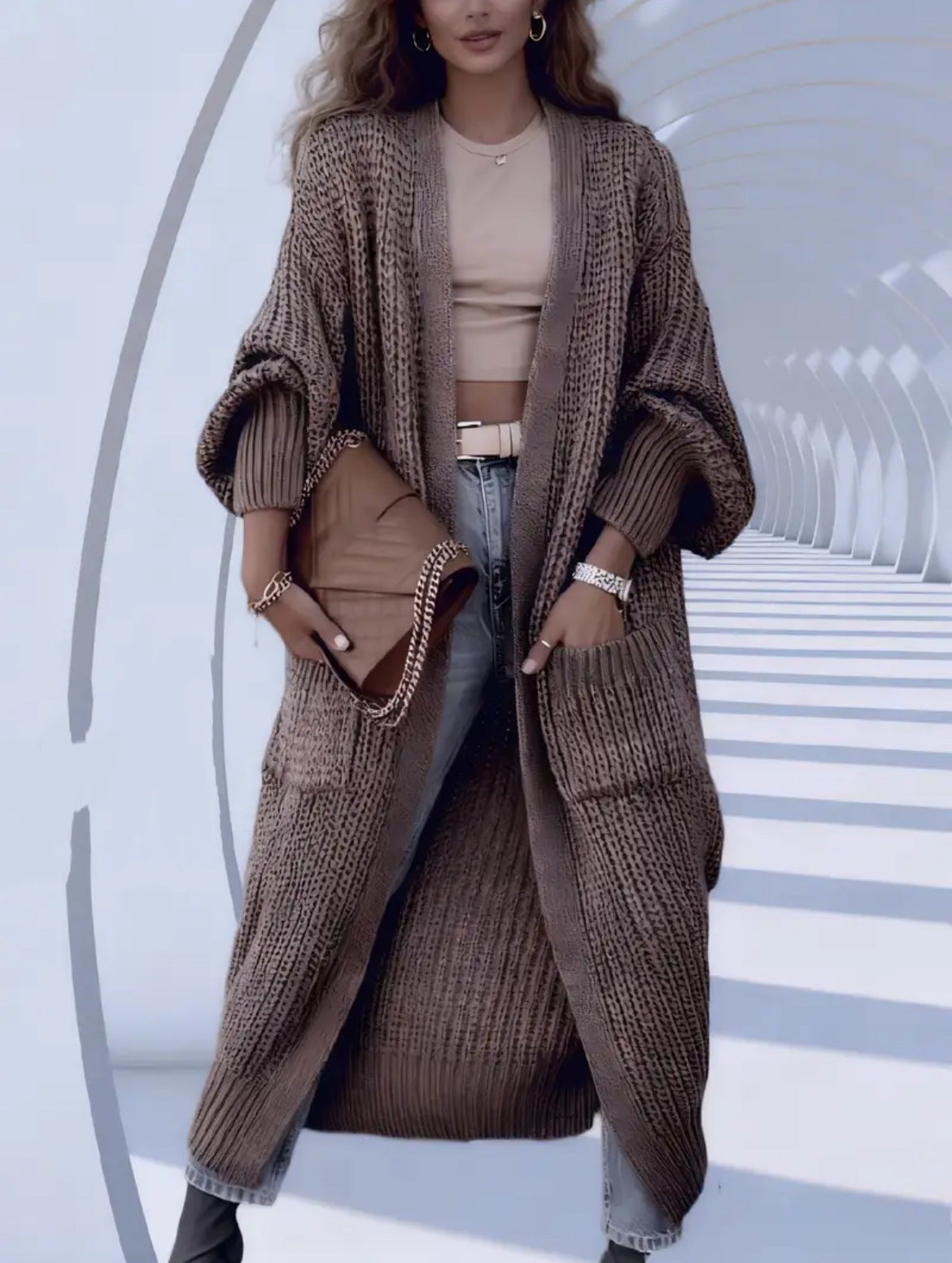 Abbraccio Cozy: Cardigan Over-Knit 2026