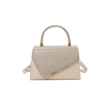 Borsa "Street Fashion" Horizontal Square Metal & Matt con Chiusura a Patta