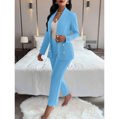 Set Due Pezzi con Top Knitted e Pantaloni Mid-Length