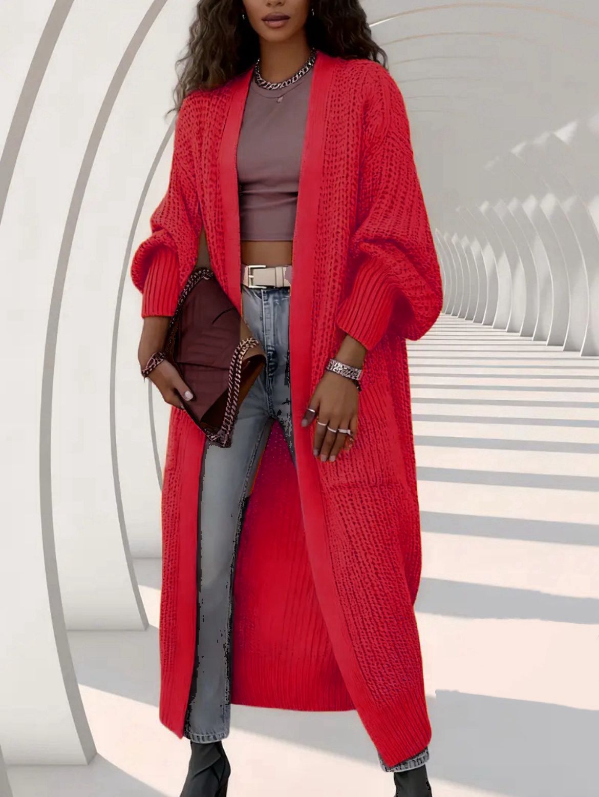 Abbraccio Cozy: Cardigan Over-Knit 2026