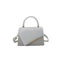 Borsa "Street Fashion" Horizontal Square Metal & Matt con Chiusura a Patta